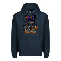 Navy one spooky teacher Premium Hoodie - SublimationCraftShop