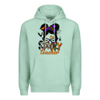 Seafoam one spooky teacher Premium Hoodie - SublimationCraftShop
