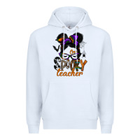 White one spooky teacher Premium Hoodie - SublimationCraftShop