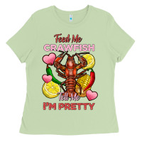 Matcha feed me crawfish tell me im pretty Ladies Tee - FaDigitalArtStudio