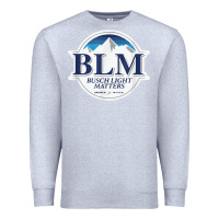 Heather Grey buschs shirt light matters t shirt, BLM buschs shirt light matters Premium Sweatshirt - artisFamous