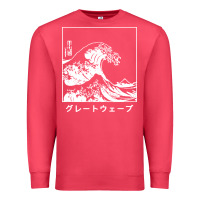 Cardinal the great wave off kanagawa Premium Sweatshirt - artisFamous