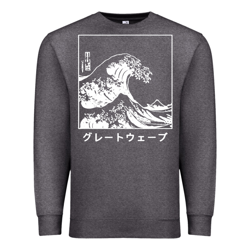The Great Wave Off Kanagawa Premium Sweatshirt by artisFamous | Teevron