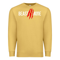 Antique Gold beast mode Premium Sweatshirt - artisFamous