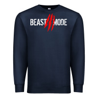 Navy beast mode Premium Sweatshirt - artisFamous