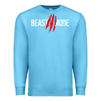 Ocean Blue beast mode Premium Sweatshirt - artisFamous