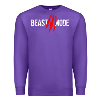 Purple beast mode Premium Sweatshirt - artisFamous
