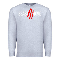 Heather Grey beast mode Premium Sweatshirt - artisFamous