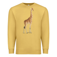 Antique Gold Giraffe Premium Sweatshirt - artisFamous
