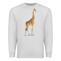 Dove Grey Giraffe Premium Sweatshirt - artisFamous