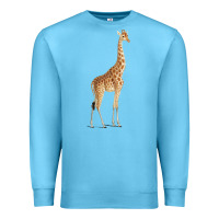 Ocean Blue Giraffe Premium Sweatshirt - artisFamous