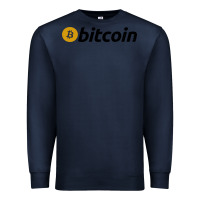 Navy vintage look bitcoin Premium Sweatshirt - artisFamous