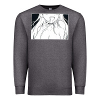 Charcoal Heather anime eyes Premium Sweatshirt - artisFamous