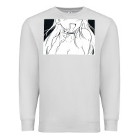 Dove Grey anime eyes Premium Sweatshirt - artisFamous