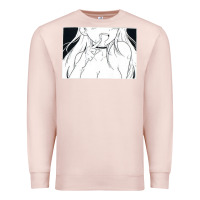 Pale Pink anime eyes Premium Sweatshirt - artisFamous