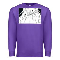 Purple anime eyes Premium Sweatshirt - artisFamous