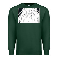Sports Green anime eyes Premium Sweatshirt - artisFamous