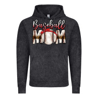Vintage Black Baseball Mom Vintage Hoodie - CowhideDigitalArt