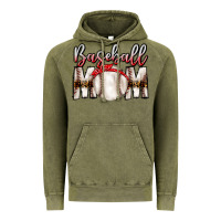 Vintage Olive Baseball Mom Vintage Hoodie - CowhideDigitalArt