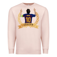 Pale Pink Messi The Legend Premium Sweatshirt - artisFamous