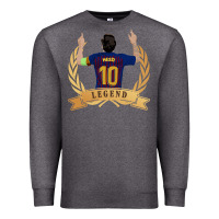 Charcoal Heather Messi The Legend Premium Sweatshirt - artisFamous