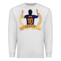 Oatmeal Heather Messi The Legend Premium Sweatshirt - artisFamous
