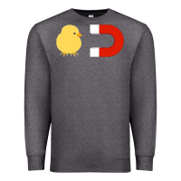 Charcoal Heather chick magnet Premium Sweatshirt - artisFamous
