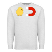 Oatmeal Heather chick magnet Premium Sweatshirt - artisFamous