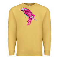 Antique Gold pink parrot T-shirts Premium Sweatshirt - artisFamous