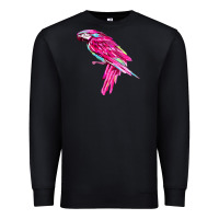 Black pink parrot T-shirts Premium Sweatshirt - artisFamous