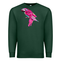 Pink Parrot T-shirts Premium Sweatshirt | Teevron