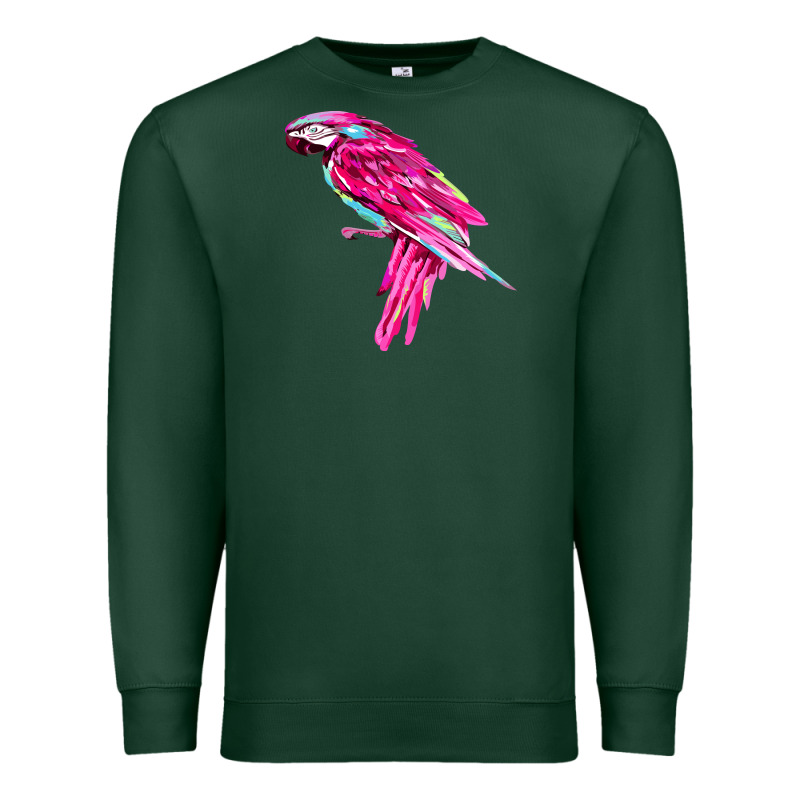 Pink Parrot T-shirts Premium Sweatshirt by artisFamous | Teevron
