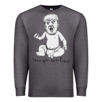 Charcoal Heather baby trump Premium Sweatshirt - artisFamous