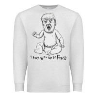 Oatmeal Heather baby trump Premium Sweatshirt - artisFamous