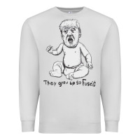 Dove Grey baby trump Premium Sweatshirt - artisFamous
