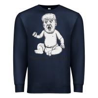 Navy baby trump Premium Sweatshirt - artisFamous