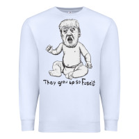 White baby trump Premium Sweatshirt - artisFamous