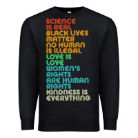 Black vintage, retro science is real, black lives matter Premium Sweatshirt - artisFamous