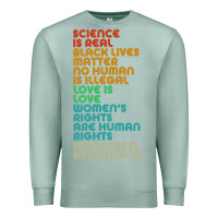 Seafoam vintage, retro science is real, black lives matter Premium Sweatshirt - artisFamous