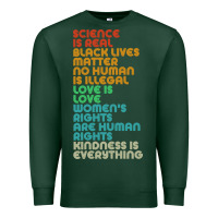 Sports Green vintage, retro science is real, black lives matter Premium Sweatshirt - artisFamous