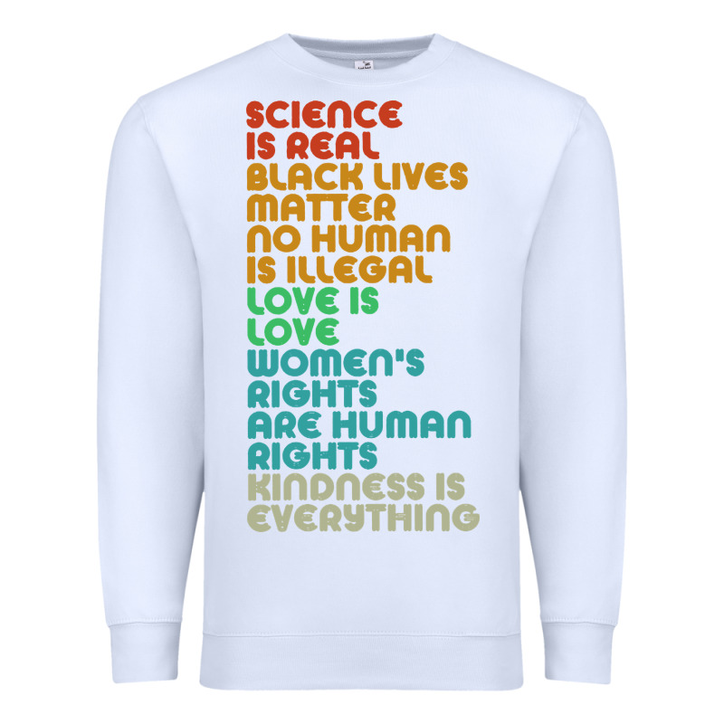 Vintage, Retro Science Is Real, Black Lives Matter Premium Sweatshirt by artisFamous | Teevron