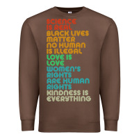 Chestnut vintage, retro science is real, black lives matter Premium Sweatshirt - artisFamous