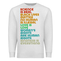 Oatmeal Heather vintage, retro science is real, black lives matter Premium Sweatshirt - artisFamous