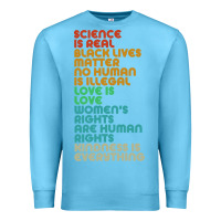 Ocean Blue vintage, retro science is real, black lives matter Premium Sweatshirt - artisFamous
