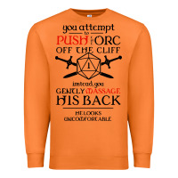 Carrot tabletop rpg d20 orc massage critical failure Premium Sweatshirt - artisFamous