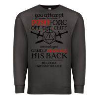 Smoke tabletop rpg d20 orc massage critical failure Premium Sweatshirt - artisFamous