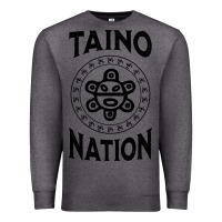 Charcoal Heather white taino nation coqui sun boricua taino Premium Sweatshirt - artisFamous