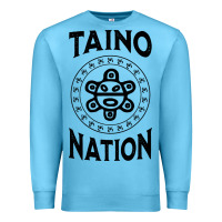 Ocean Blue white taino nation coqui sun boricua taino Premium Sweatshirt - artisFamous