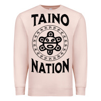 Pale Pink white taino nation coqui sun boricua taino Premium Sweatshirt - artisFamous