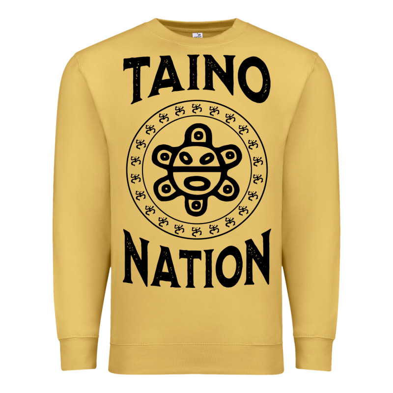 White Taino Nation Coqui Sun Boricua Taino Premium Sweatshirt by artisFamous | Teevron